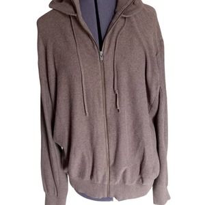 Refectory London brown zip-up hoodie, XL